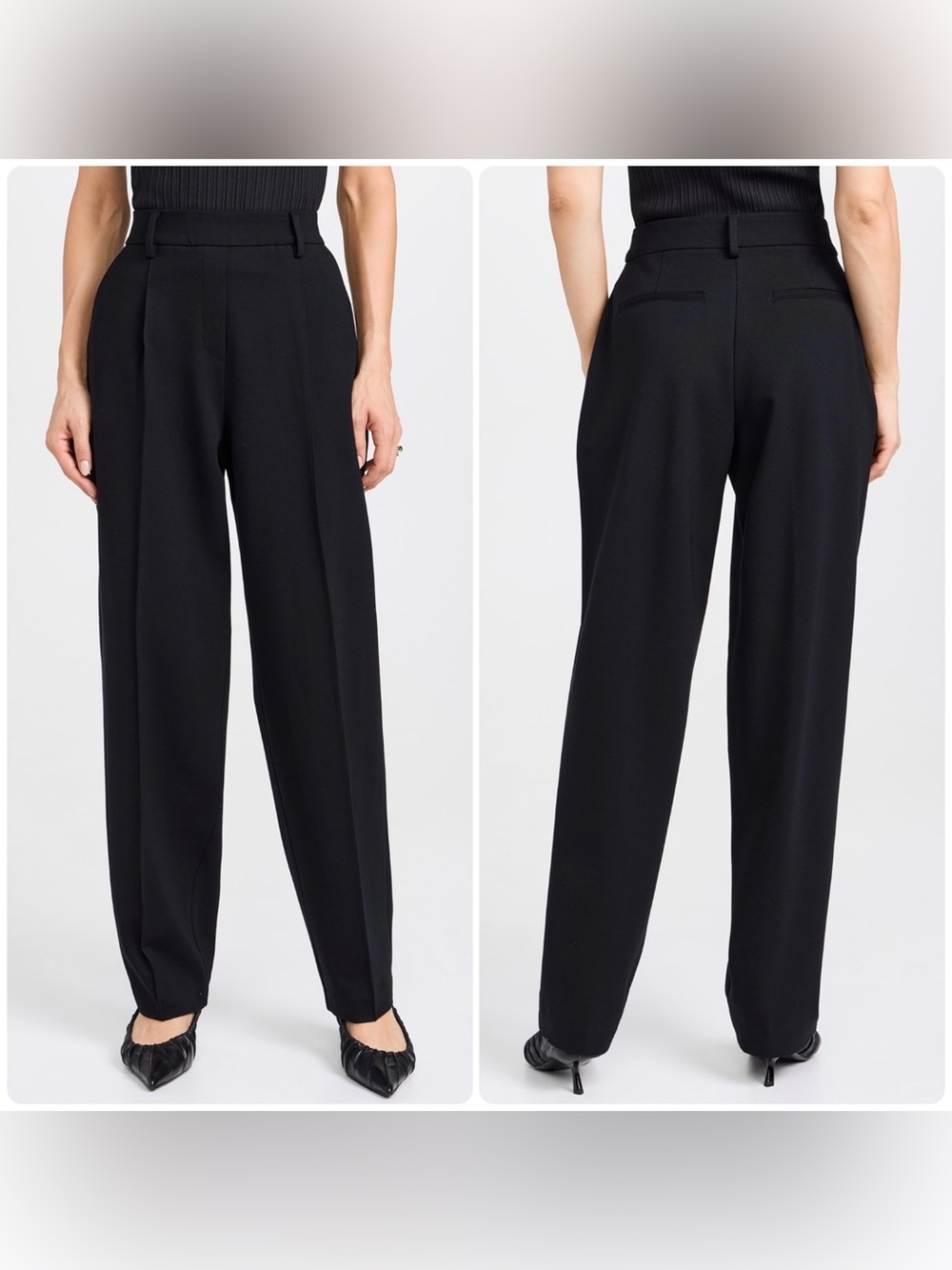NEW Spanx Ponte Barrel Pant High-Rise Classic Black Medium